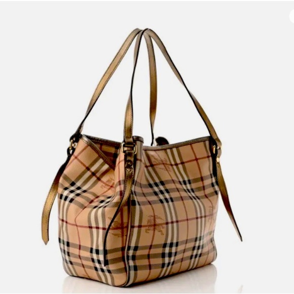 Burberry Handbags - Burberry Haymarket Tote,in great condition, comes with original dust bag.